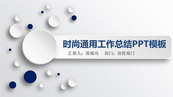 年终总结商务报告PPT模板