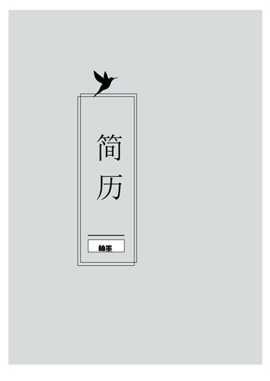 灰色飞鸟求职简历模板