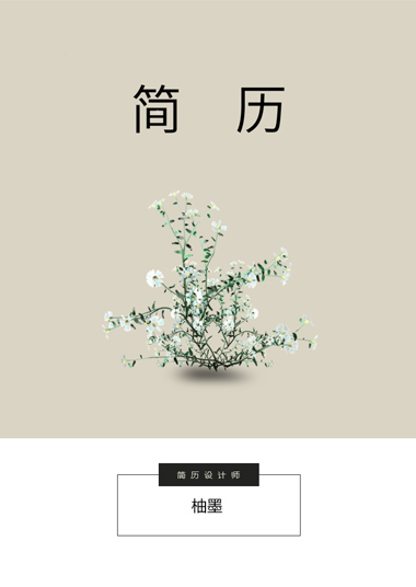 简洁低调办公通用简历模板