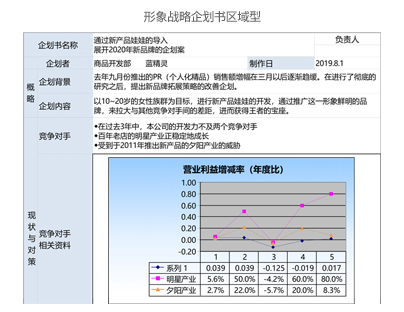 形象战略企划书区域型